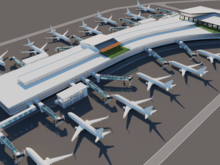 The proposed “Tier-2 Concourse (East)” would be a modern 14-gate facility with convenient access to the airport’s underground Aerotrain system and would include new shops, restaurants and other customer services as well as the latest aircraft-servicing technologies to accommodate future needs. It would replace gates built in the 1990s at the eastern end of Concourse A, where many regional-flight passengers currently go outdoors to access their planes via covered walkways.