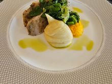 Poached Chicken Breast - minus 'jus gras'. 