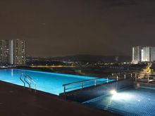 Rooftop pool - night