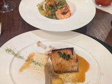 Black cod and shrimp 