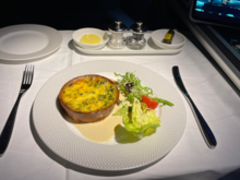 veggie quiche, quite nice