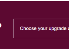 QR J->F upgrade offer for GBP105