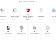 "Benefit history" in bottom right is 50k for a friend