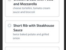 Looks like some newish choices. 

It is nice I suppose, they give you the option of potato or broccoli. 