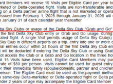 A Sky Club "Visit" is a 24-hour period, defined in AmEx Reserve card Terms