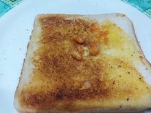 There were three people so he ordered 3 beans on toast - and received this......lol - I am sure BA will be taking note