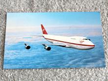 The scarlet lady replaced the Virgin name on the front of the 747