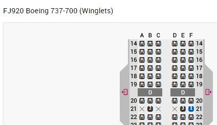 Boeing 737 700 Winglets Seating Chart