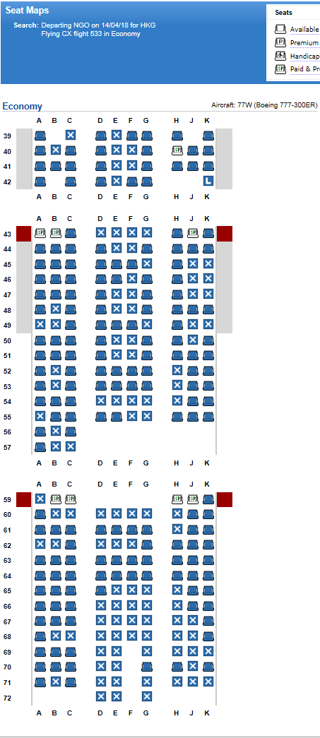 Cathay Pacific Business Class Seating Chart