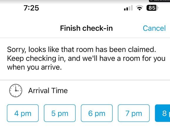 Couldn't use e-Check-in. No issues upon arrival. 