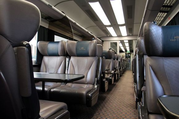 GWR First Class interior on Intercity service