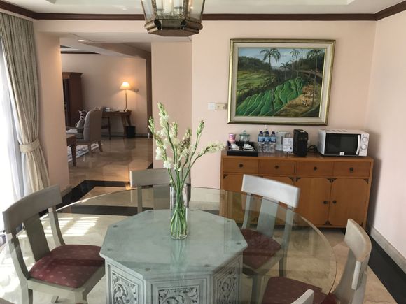 Dining room seen towards the living room 