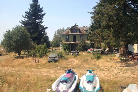 A jet-ski graveyard (no idea where the nearest body of water was, but it didn't feel like there would be anything close!)
