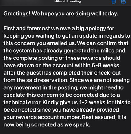 Response from Rocket Miles…bunch of incompetent employees…like contacting someone at accor…unbelievable 