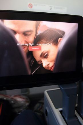Fold-out IFE screen.
