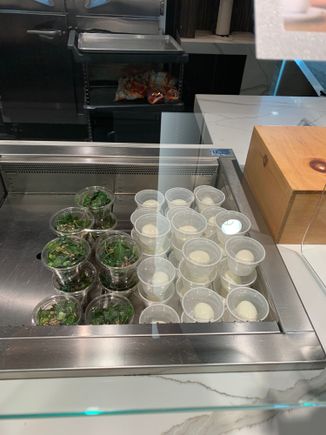 “Breakfast power salad” and hard-boiled eggs