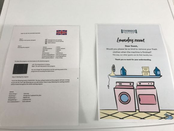 Laundry instructions