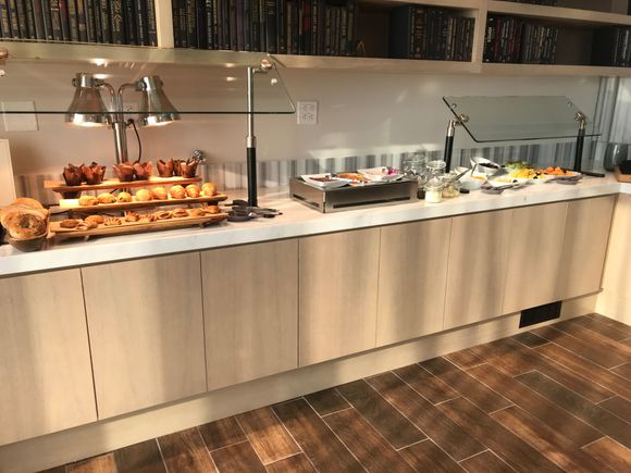 Lounge food spread