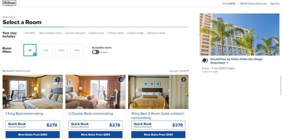 Select rooms