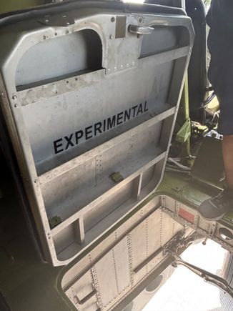 Exit hatch from the front section