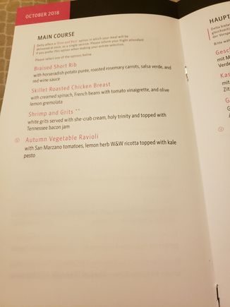 Main Course Selections