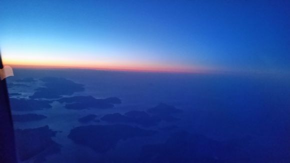 Sunrise over the Alaskan panhandle