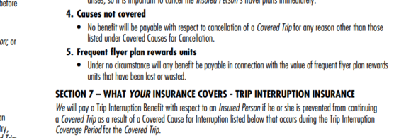 CIBC Aerogold Visa Infinite insurance policy covers the points but at a cash value determined by them.  So you will get something but not the Aeroplan points spent to redeem the ticket.