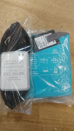 Travel Duffel Bag and Sleep Mask