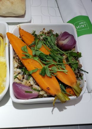 Carrot salad surprisingly spicy, which made a good complement to my other choices. 