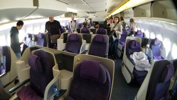 2-2-2 seating (taken after landing)