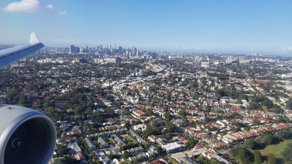 CBD in the distance on final approach