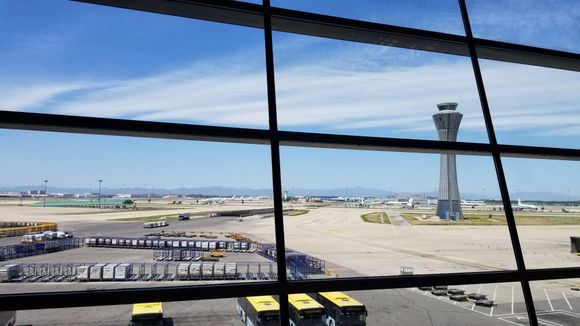 Views from CA's business class lounge in PEK