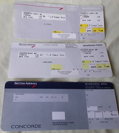 Entering the 90s concorde.
One is a staff ID pass