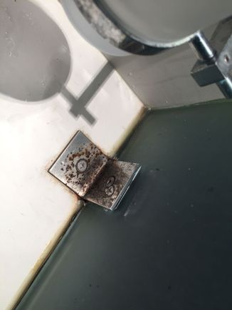 rust on the cramped vanity.  All of them were rusted