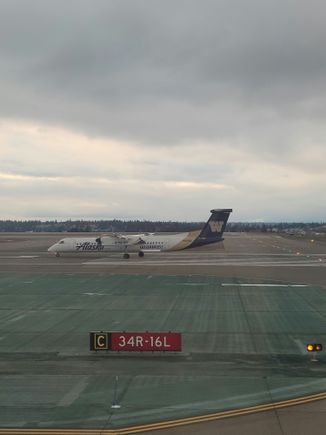 Last Q400 Departure from SEA. 