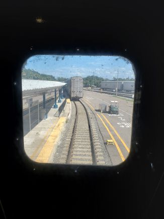 Shortly, I saw the auto coaches being pushed towards us and knew that my beautiful rear view was going away in a couple more minutes