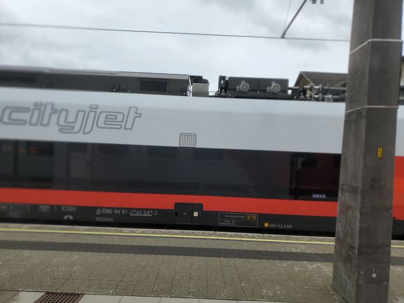 A local train at one of the stations