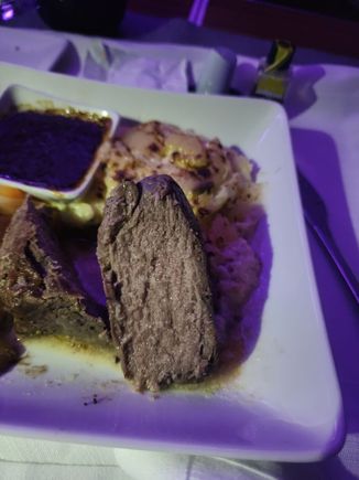 ...the meat itself was a hockey puck
