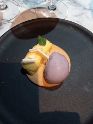 Lavender ice cream