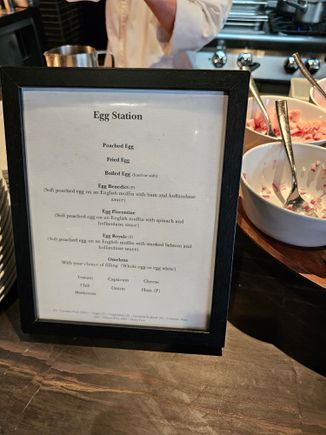 Breakfast buffet