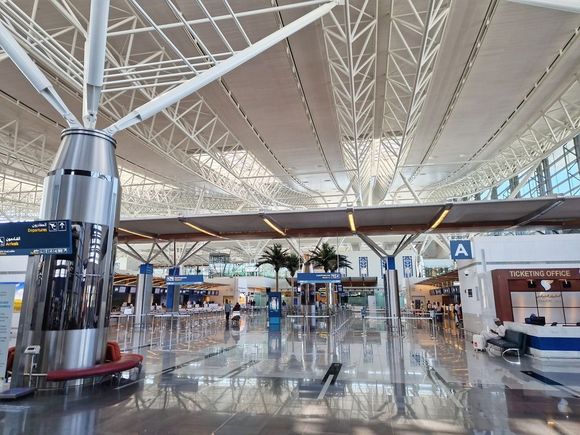 Departure hall