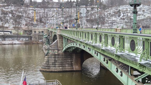 Czech Bridge over the Vltava. 