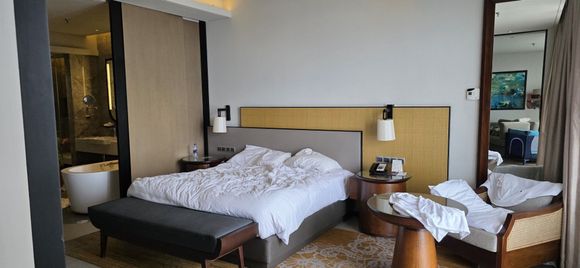 Main bedroom in the suite