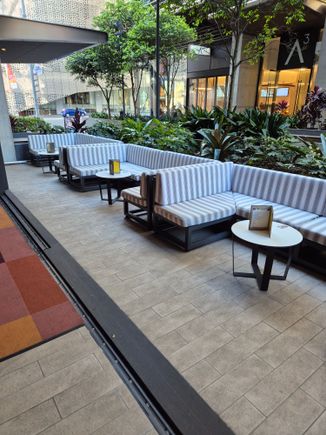 Outside seating area