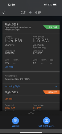 The outbound flight is scheduled to depart before the inbound flight had landed.