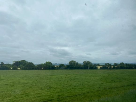 Countryside as seen from the train 