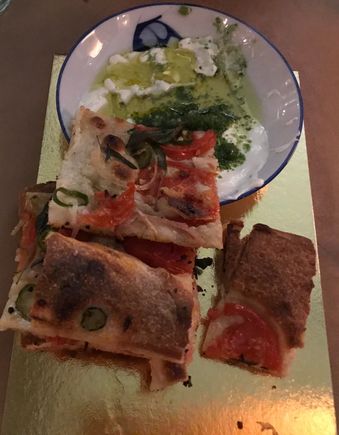 Focaccia and dip