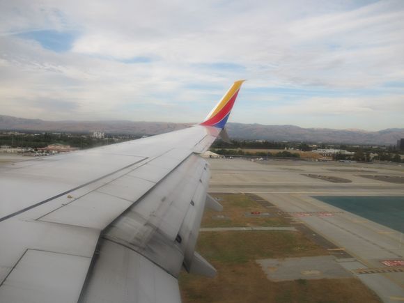 Just shy of touchdown at SJC