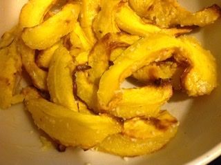 Acorn squash roasted with shio kōji