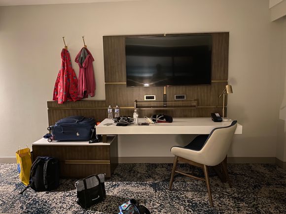 Desk area in bedroom